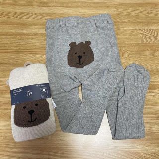 ベビーギャップ(babyGAP)のasjt5様専用　GAP ベビー　タイツ　くま　12-24months(靴下/タイツ)