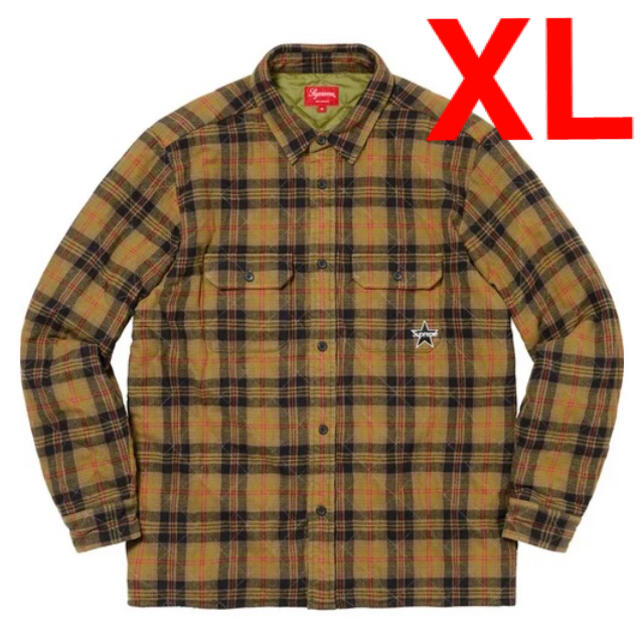 Supreme Quilted Plaid Flannel Shirt XL