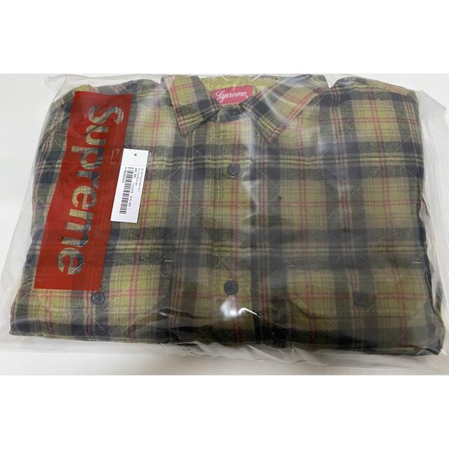 Supreme Quilted Plaid Flannel Shirt XL 1