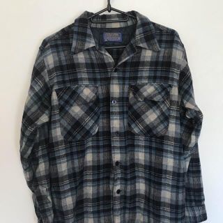 ペンドルトン(PENDLETON)のPENDLETON ペンドルトン　ウールシャツ　ネイビー　(シャツ)