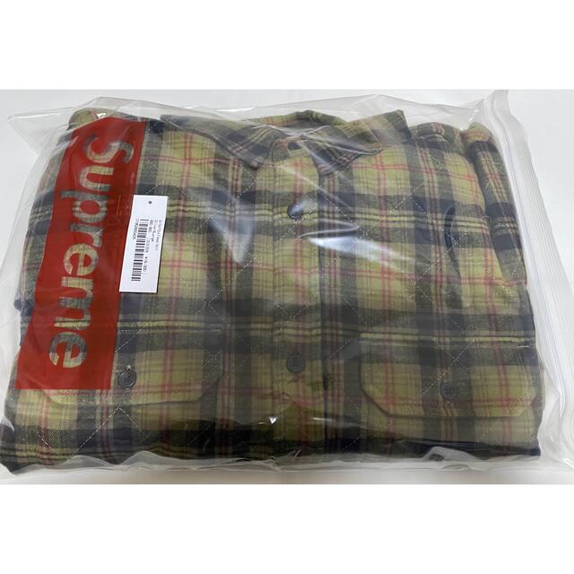 Supreme Quilted Plaid Flannel Shirt XL 1