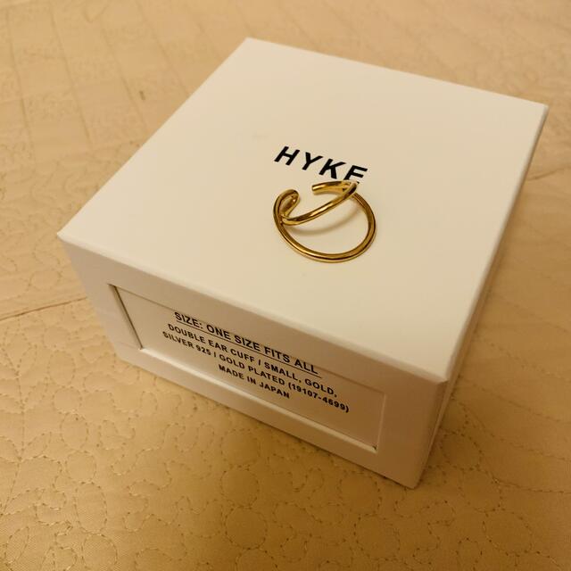 HYKE(ハイク)のHYKE DOUBLE EAR CUFF GOLD ハイク ダブルイヤーカフ レディースのアクセサリー(イヤーカフ)の商品写真