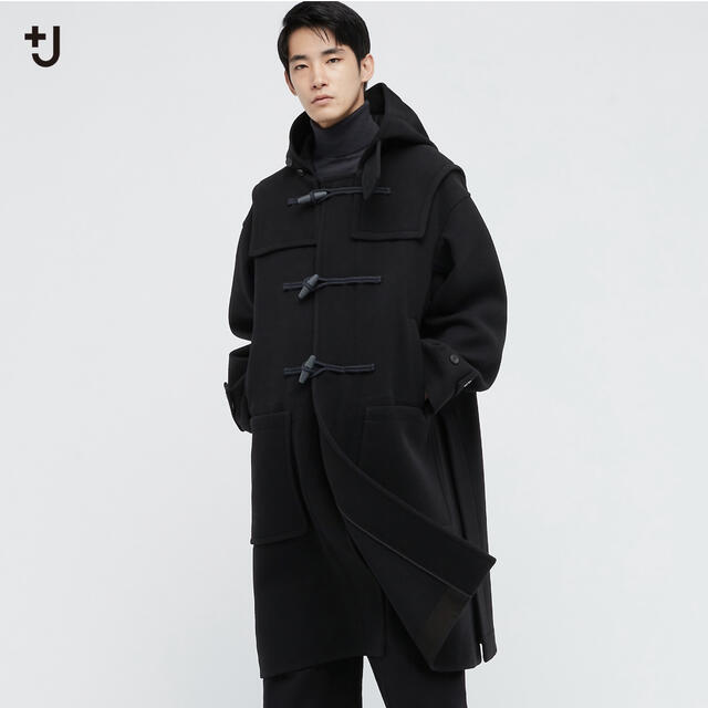 Jil Sander(ジルサンダー)のユニクロ +J オーバーサイズウールダッフルコートLサイズ ジルサンダー メンズのジャケット/アウター(ダッフルコート)の商品写真