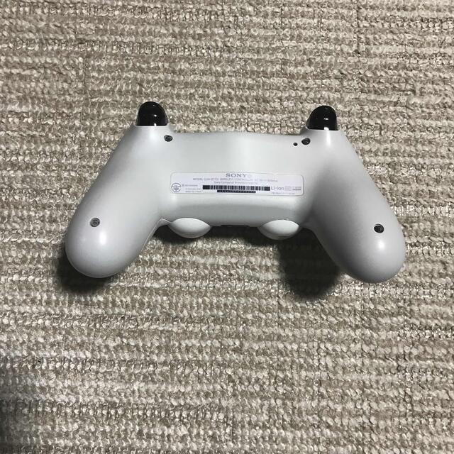 PlayStation4(プレイステーション4)のPS4コントローラー　純正品　グレイシャーホワイト  ZCT1J 動作確認済 エンタメ/ホビーのゲームソフト/ゲーム機本体(その他)の商品写真