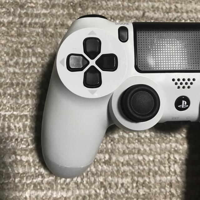 PlayStation4(プレイステーション4)のPS4コントローラー　純正品　グレイシャーホワイト  ZCT1J 動作確認済 エンタメ/ホビーのゲームソフト/ゲーム機本体(その他)の商品写真