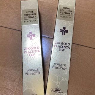 Prettyskin 24K GOLD PLACENTA EGF 12ml ×2(美容液)