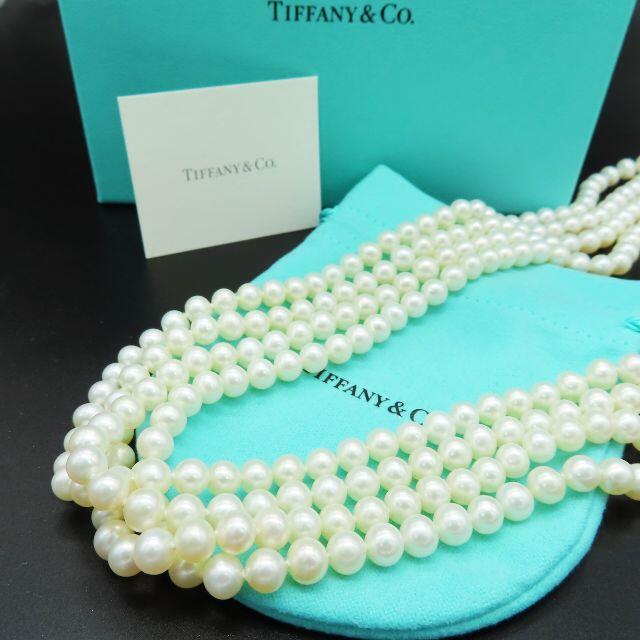Tiffany & Co. - 未使用 希少 ティファニー パール ロング ネックレス 2020年購入 ZE33
