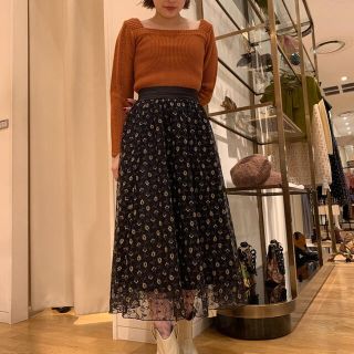 リリーブラウン(Lily Brown)の美品♡ Lily Brown スクエアネックニットトップス(カットソー(長袖/七分))