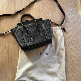 セリーヌ(celine)のセリーヌ　ラゲージ　ナノ　ブラック　(ショルダーバッグ)