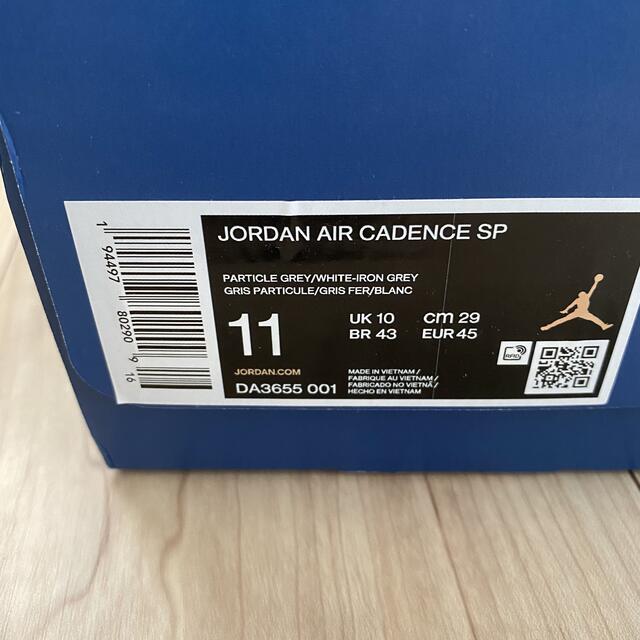 Nike Fragment Air Jordan Cadence 29 cm