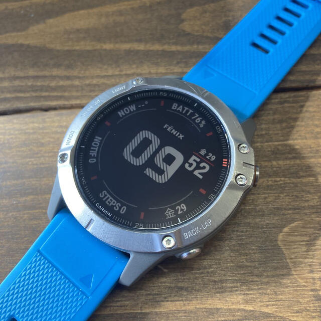 Garmin Fenix 6 Sapphire Ti Gray ガーミン