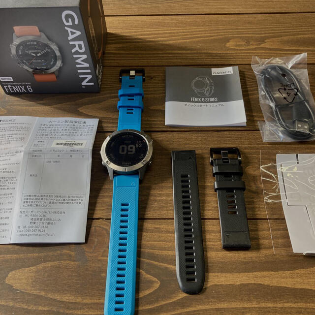 GARMIN(ガーミン)のGarmin Fenix 6 Sapphire Ti Gray ガーミン メンズの時計(腕時計(デジタル))の商品写真