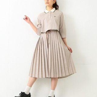 【値下げ！】Fred Perry プリーツワンピース　サイズ8（S〜Mサイズ）