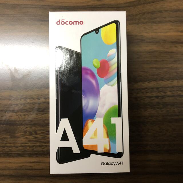 SAMSUNG Galaxy A41 SC-41A ブラックスマートフォン本体