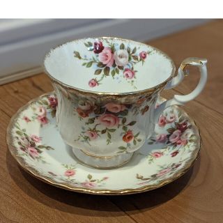 ロイヤルアルバート(ROYAL ALBERT)のロイヤルアルバート コテージガーデン レギュラーサイズ カップ＆ソーサー ローズ(グラス/カップ)