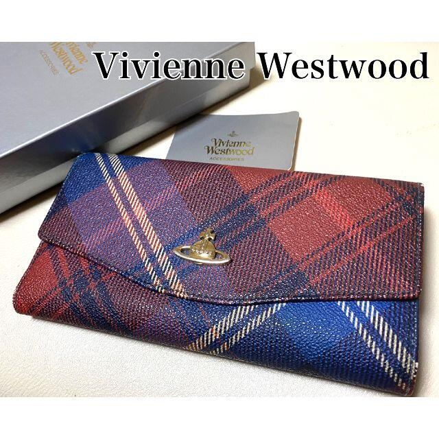 Vivienne Westwood(ヴィヴィアンウエストウッド)のVivienne Westwood ☆ チェック オーブ 長財布 レディースのファッション小物(財布)の商品写真