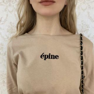 épine embroidery long tee beige(Tシャツ(長袖/七分))