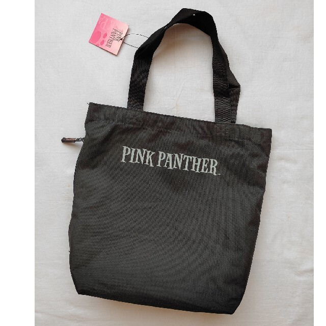 未使用品 ピンクパンサー PINKPANTHER トートバッグ 黒 エンタメ/ホビーのアニメグッズ(その他)の商品写真