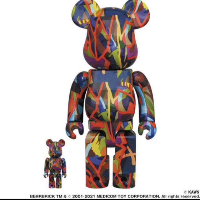 フィギュアBE@RBRICK KAWS TENSION 100% & 400%