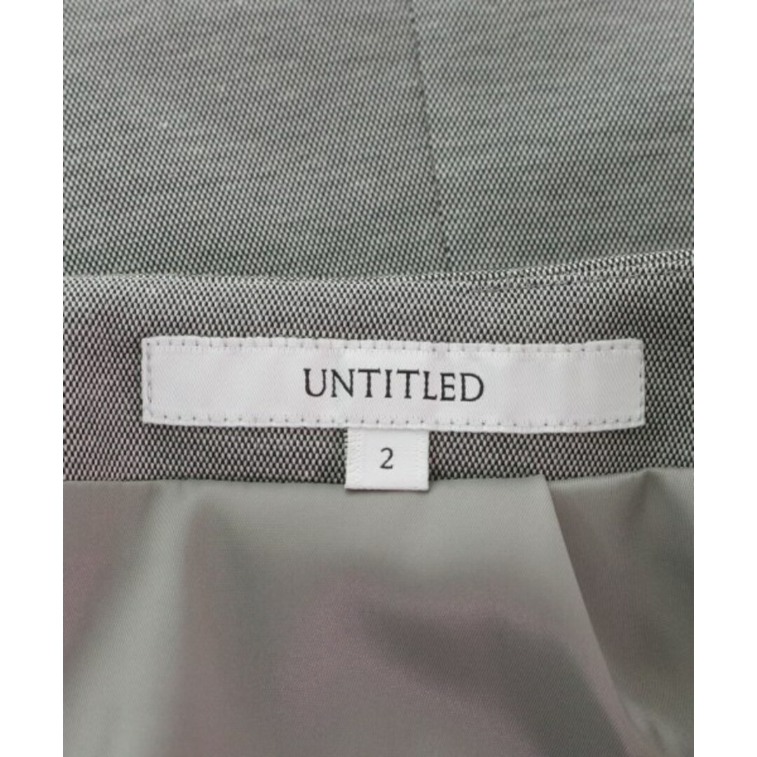 UNTITLED(アンタイトル)のUNTITLED アンタイトル ひざ丈スカート 2(M位) グレー 【古着】【中古】 レディースのスカート(ひざ丈スカート)の商品写真