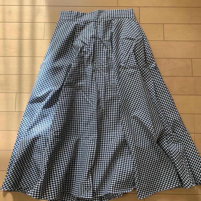 UNIQLO(ユニクロ)のギンガムチェック　フレアスカート　ユニクロ レディースのスカート(ロングスカート)の商品写真