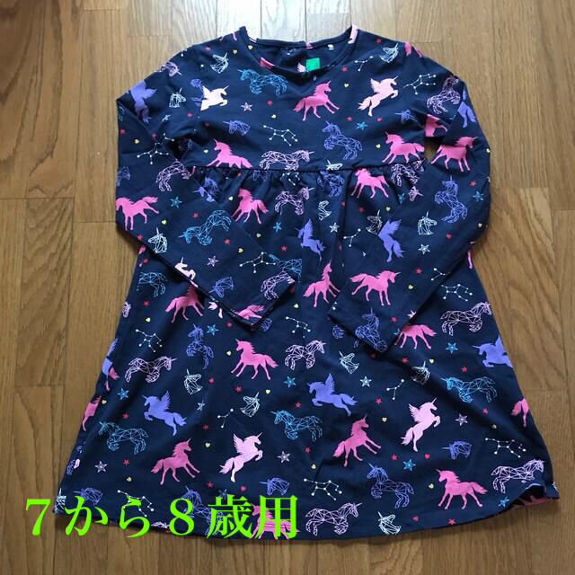 チュニック　キッズ　120 7〜8歳用 キッズ/ベビー/マタニティのキッズ服女の子用(90cm~)(ワンピース)の商品写真