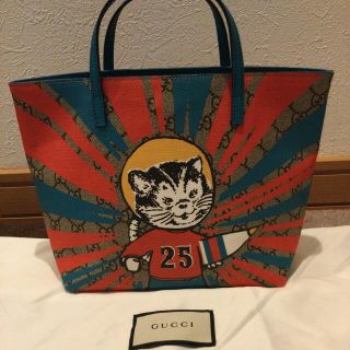 GUCCI グッチ チルドレンズ GGスプリーム スペースキャット バッグ 美