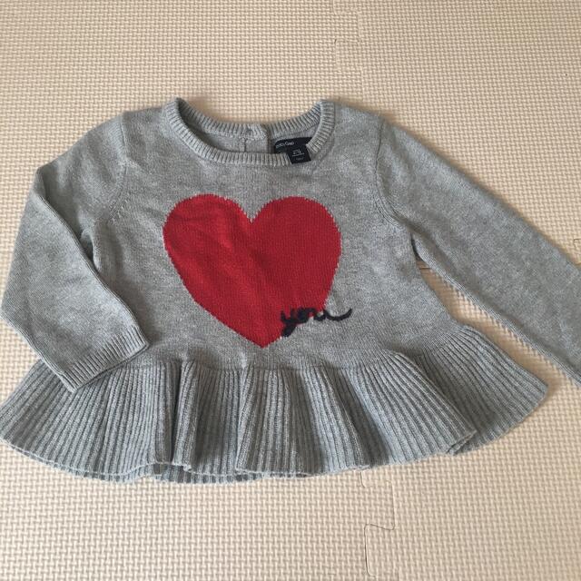 babyGAP(ベビーギャップ)のbabyGAP ペプラム ニット トップス　6-12M  70 キッズ/ベビー/マタニティのベビー服(~85cm)(ニット/セーター)の商品写真