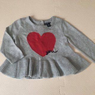 ベビーギャップ(babyGAP)のbabyGAP ペプラム ニット トップス　6-12M  70(ニット/セーター)