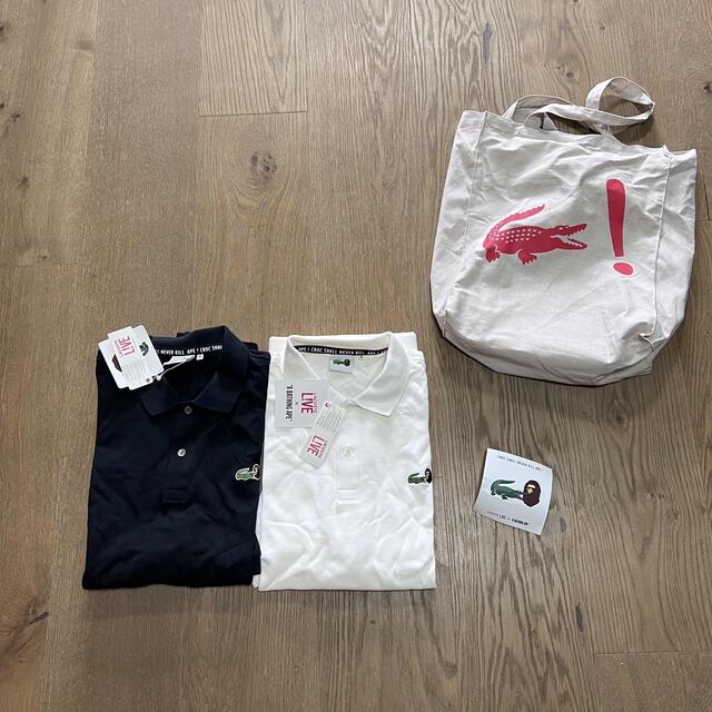 5肩幅A BATHING APE エイプ LACOSTE ラコステ ポロシャツ セット