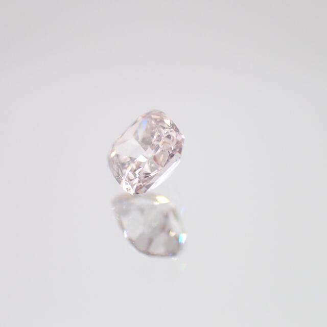 ダイヤモンド天然ピンクダイヤ クッションカット SI1 0.241ct ソーティング付
