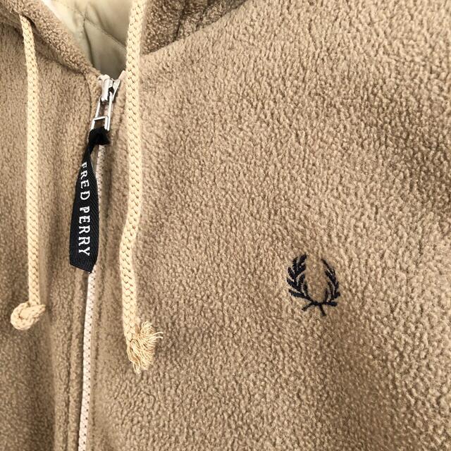 FRED PERRY(フレッドペリー)のランさま★ FRED PERRY ボア パーカー ワンピース ビッグ スウェット レディースのトップス(パーカー)の商品写真