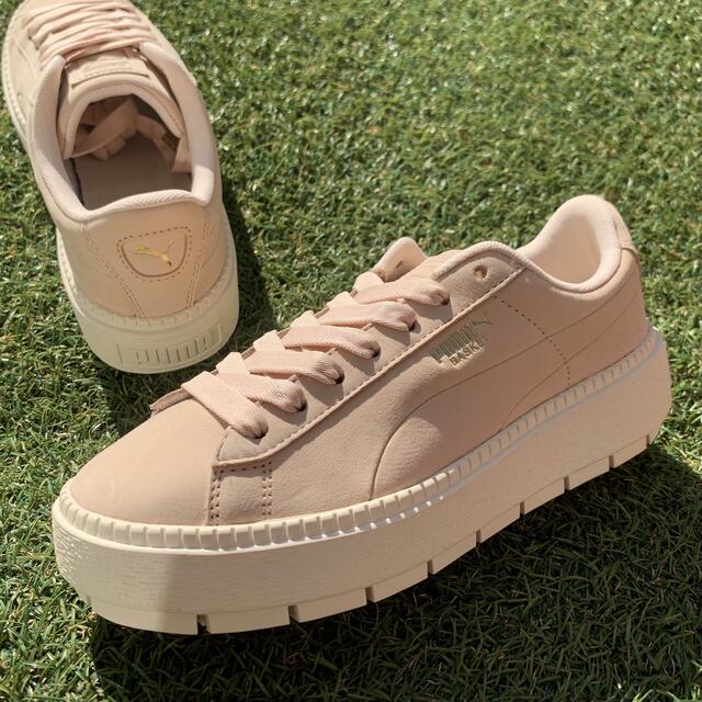 美品24 PUMA プーマ バスケット プラットフォーム トレース G713