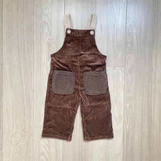 ザラキッズ(ZARA KIDS)のパイナップル様専用　zarakids⑥ブラウンボアサロペット(パンツ)