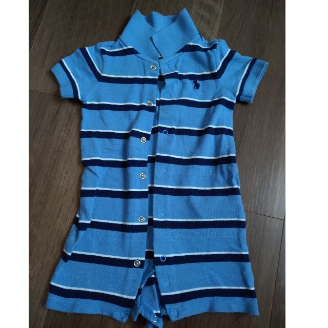 POLO RALPH LAUREN(ポロラルフローレン)のラルフ　シャツロンパース キッズ/ベビー/マタニティのベビー服(~85cm)(ロンパース)の商品写真