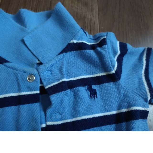 POLO RALPH LAUREN(ポロラルフローレン)のラルフ　シャツロンパース キッズ/ベビー/マタニティのベビー服(~85cm)(ロンパース)の商品写真