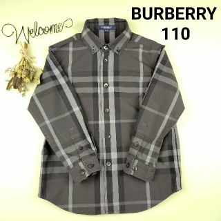 バーバリー(BURBERRY)の【美品‎⋆クリーニング済】バーバリー ノバチェック 長袖 シャツ 110(ブラウス)