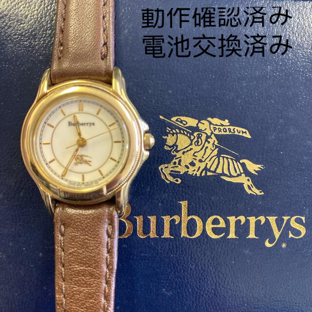 BURBERRY(バーバリー)のバーバリー レディース ウォッチ 腕時計 レザー アイボリー文字盤 クォーツ レディースのファッション小物(腕時計)の商品写真