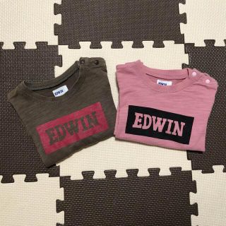 エドウィン(EDWIN)のEDWIN ロングTシャツ 2枚セット 90(Tシャツ/カットソー)