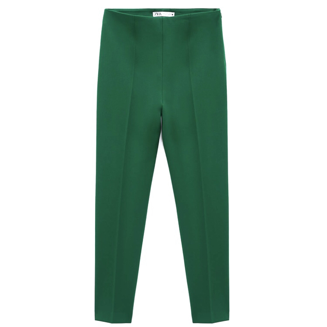 ZARA ダーツ入りハイウエストパンツ L