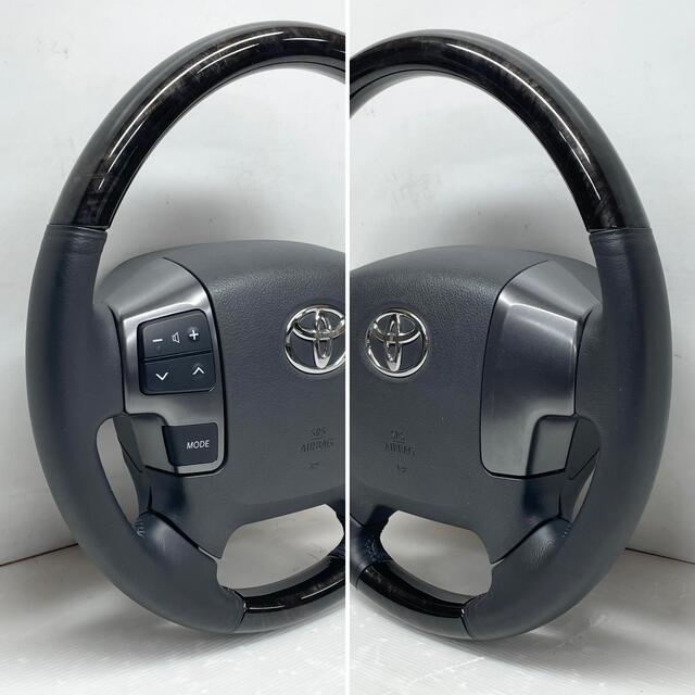 トヨタ(トヨタ)のハイエース 200系 ダークプライム2 純正 ステアリング エアバッグ ハンドル 自動車/バイクの自動車(車内アクセサリ)の商品写真