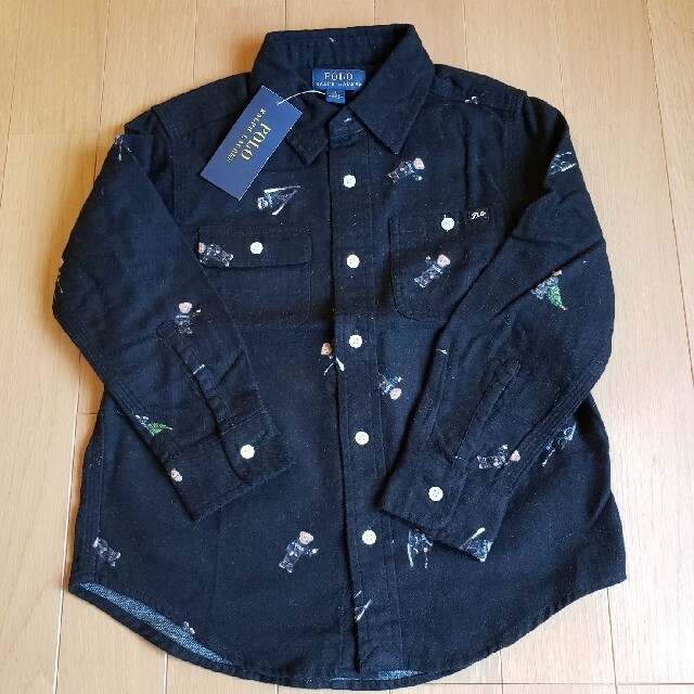 POLO RALPH LAUREN(ポロラルフローレン)の新品　ラルフローレン　ポロベア　シャツ　ブラウス　5  110 キッズ/ベビー/マタニティのキッズ服男の子用(90cm~)(Tシャツ/カットソー)の商品写真