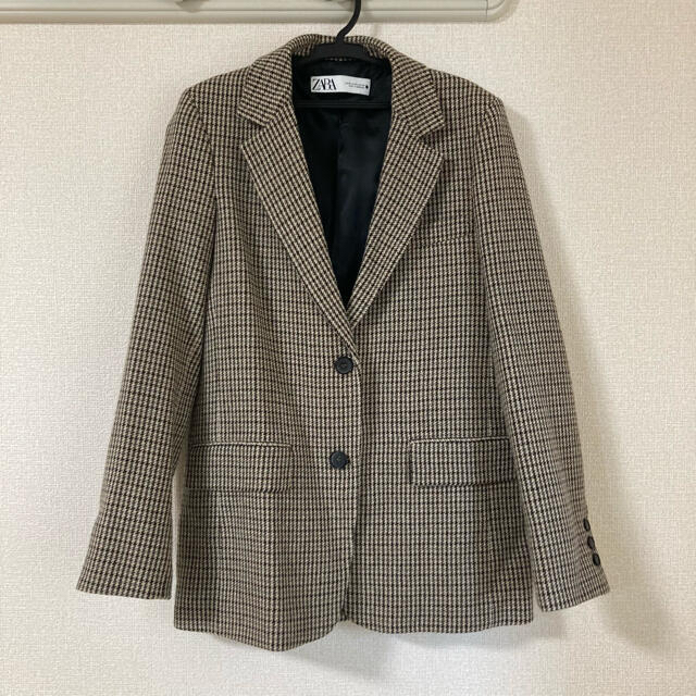 ZARA チェックテーラードジャケット　XS