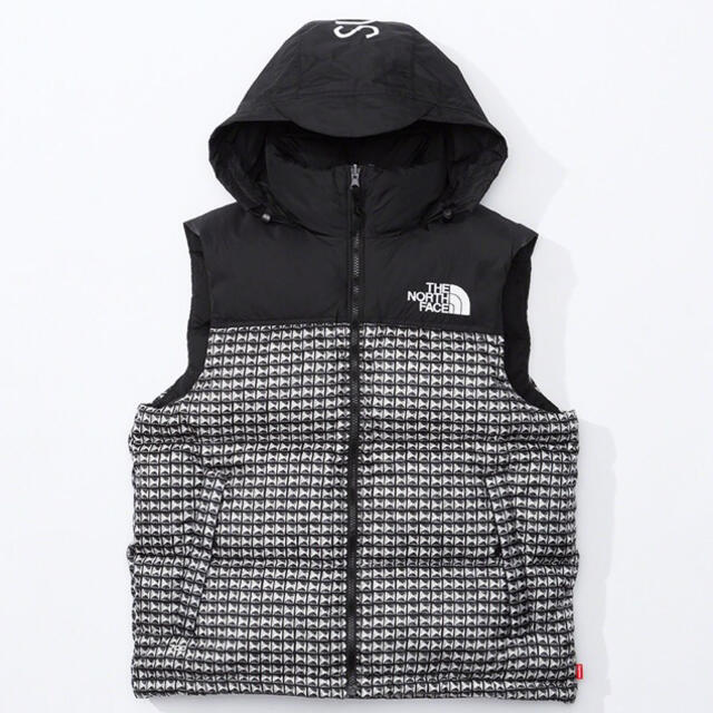 Supreme(シュプリーム)のSupreme/TNF®︎ Studded Nuptse Vest S  メンズのジャケット/アウター(ダウンベスト)の商品写真