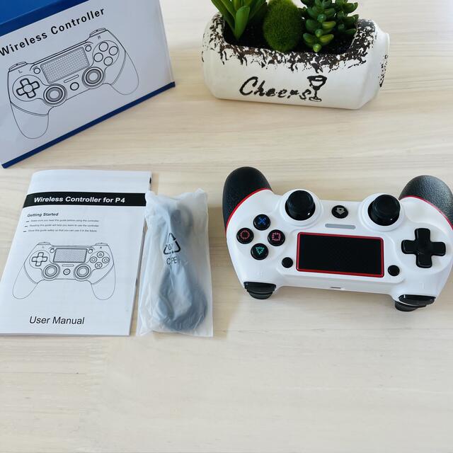 PS4用 コントローラー ワイヤレス ジャイロセンサー機能 イヤホンジャック  エンタメ/ホビーのゲームソフト/ゲーム機本体(家庭用ゲーム機本体)の商品写真