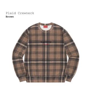 シュプリーム(Supreme)のsupreme Plaid Crewneck XL(スウェット)