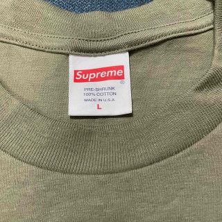 Supreme Cross Box Logo Tee Olive Lサイズ