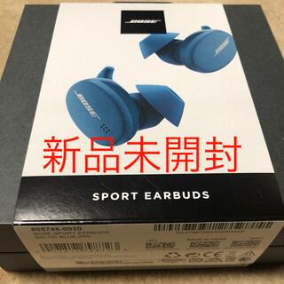 ボーズ(BOSE)の【新品未開封】Bose Sport Earbudsバルティックブルー(ヘッドフォン/イヤフォン)