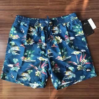 クイックシルバー(QUIKSILVER)のQUIKSILVER クイックシルバー ウォークショーツ ネイビーLハーフパンツ(ショートパンツ)