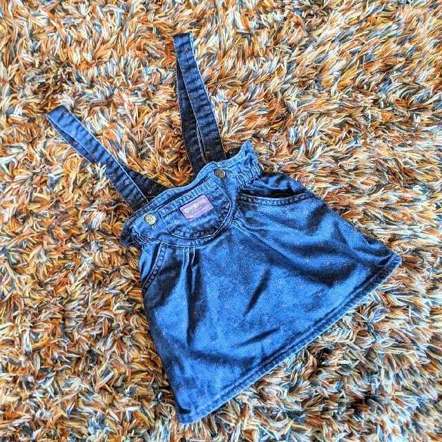 VINTAGE OSHKOSH ジャンパースカート 紫タグ 4T キッズ/ベビー/マタニティのキッズ服女の子用(90cm~)(ワンピース)の商品写真